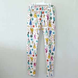 Hanna Andersson Disney Princess Leggings Belle Cinderella Tiana Girls Size 10